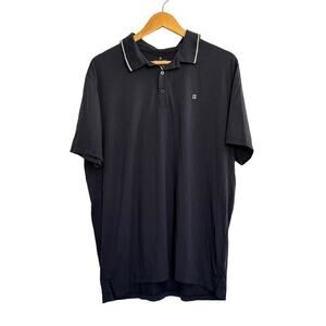 Tommy John Polo Shirt Short Sleeve Navy Blue Size XL